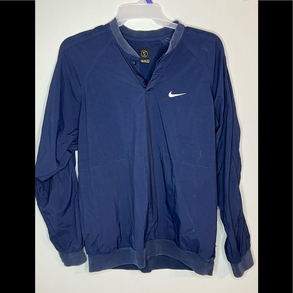 Nike Golf Navy Blue Windbreaker Pullover Size Large - Picture 1 of 6